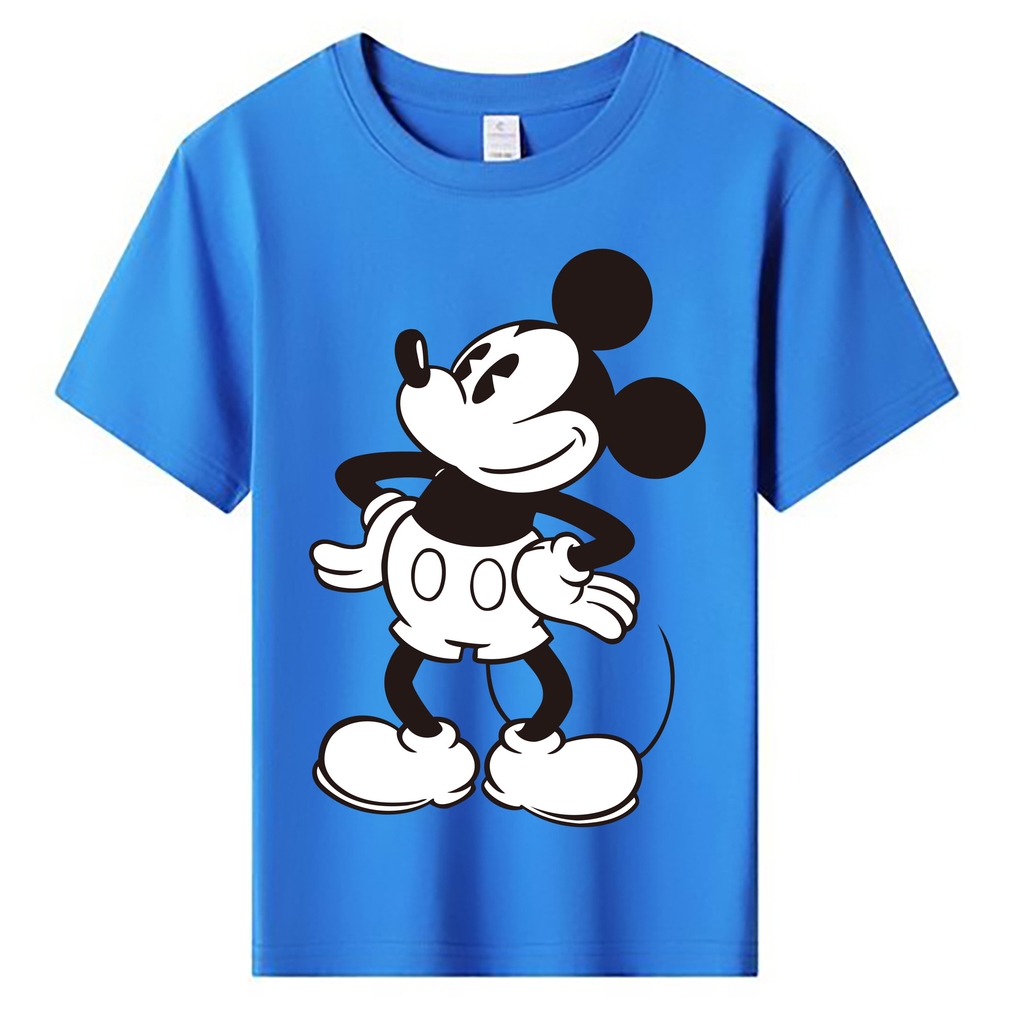 ミッキーマウス Mickey Mouse 綿100％キッズTシャツ（フロントプリント）